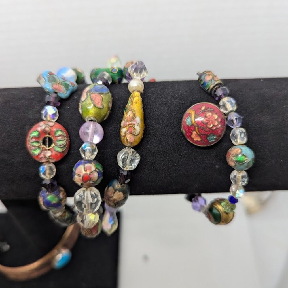Ladies handmade beaded wrap bracelet